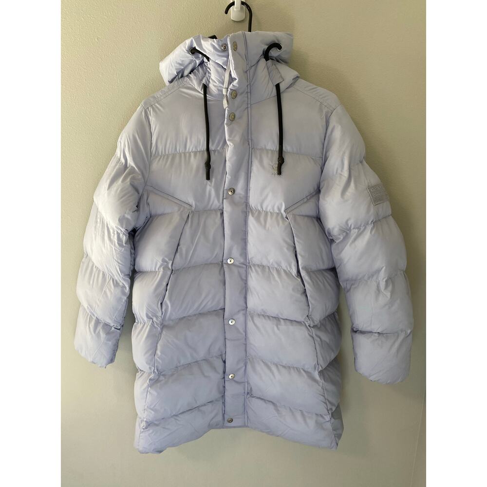 G-Star Raw Whistler Parka Blue Women's Medium Hooded Puffer Coat Size Medium